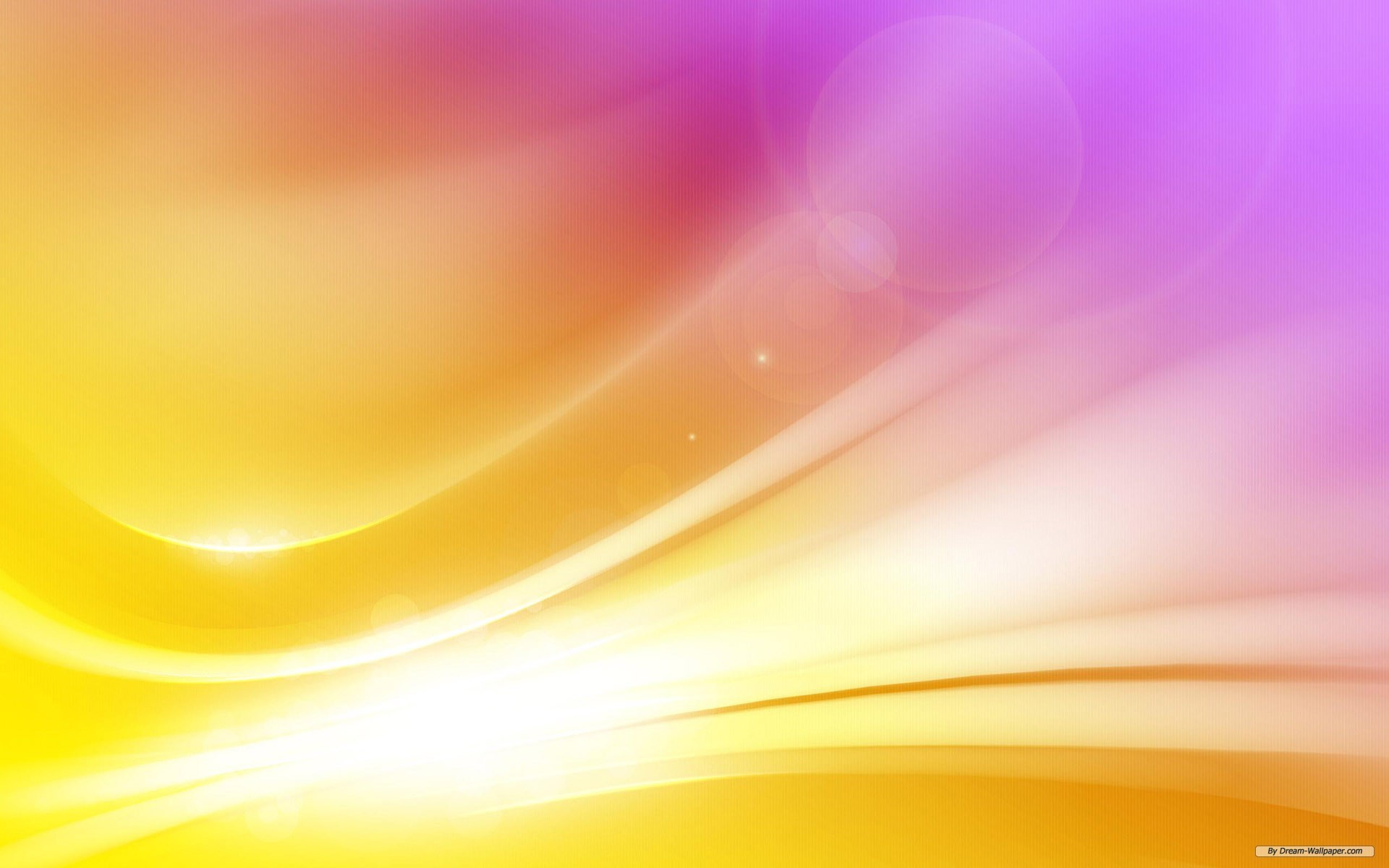 Light curves, Abstract waves, Warm gradient, Lens flare, Smooth shapes, 16:10 Full HD wallpaper
