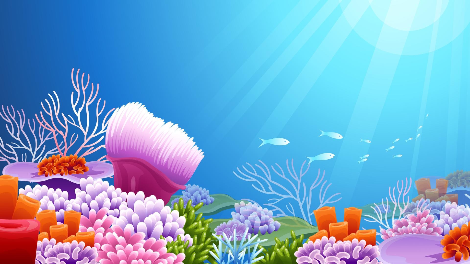 Under the Sea background ·① Download free stunning full HD backgrounds