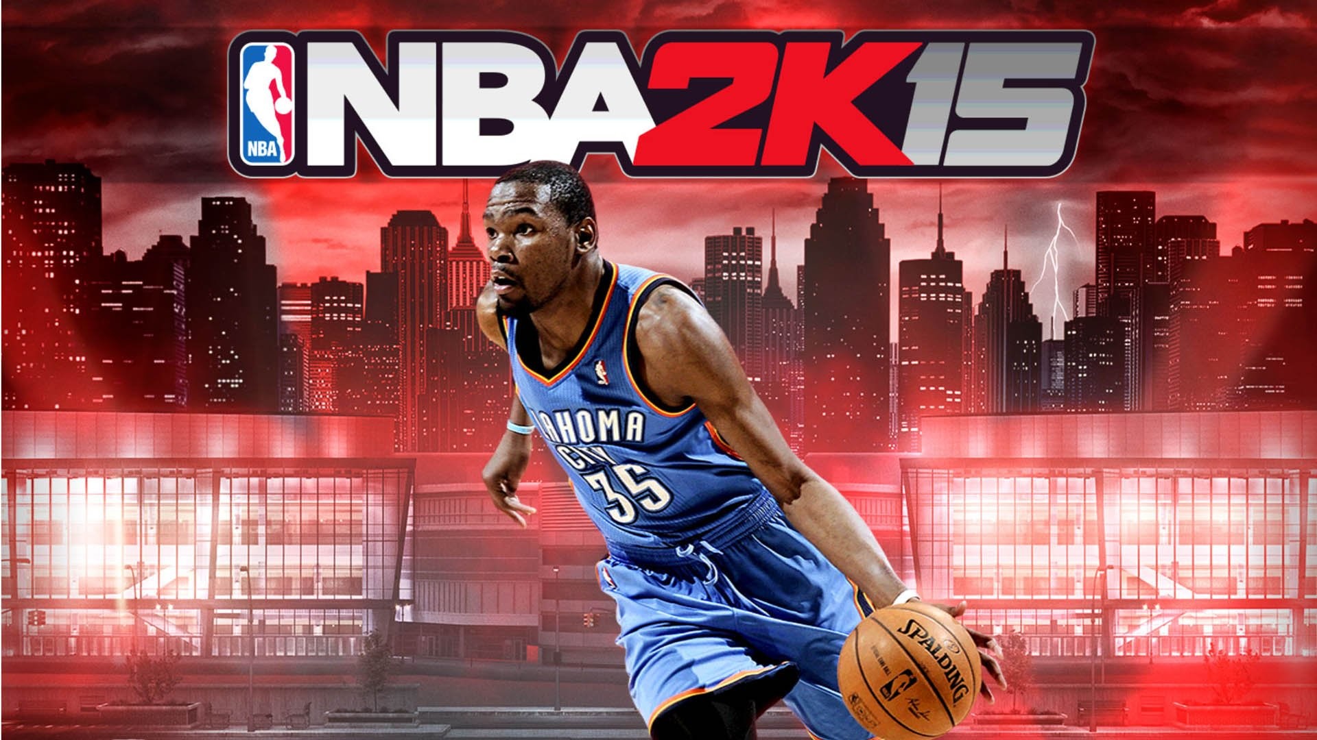 Kevin Durant, NBA 2K15, Oklahoma City Thunder, Cover art, Red, Full HD 1080p, desktop wallpaper