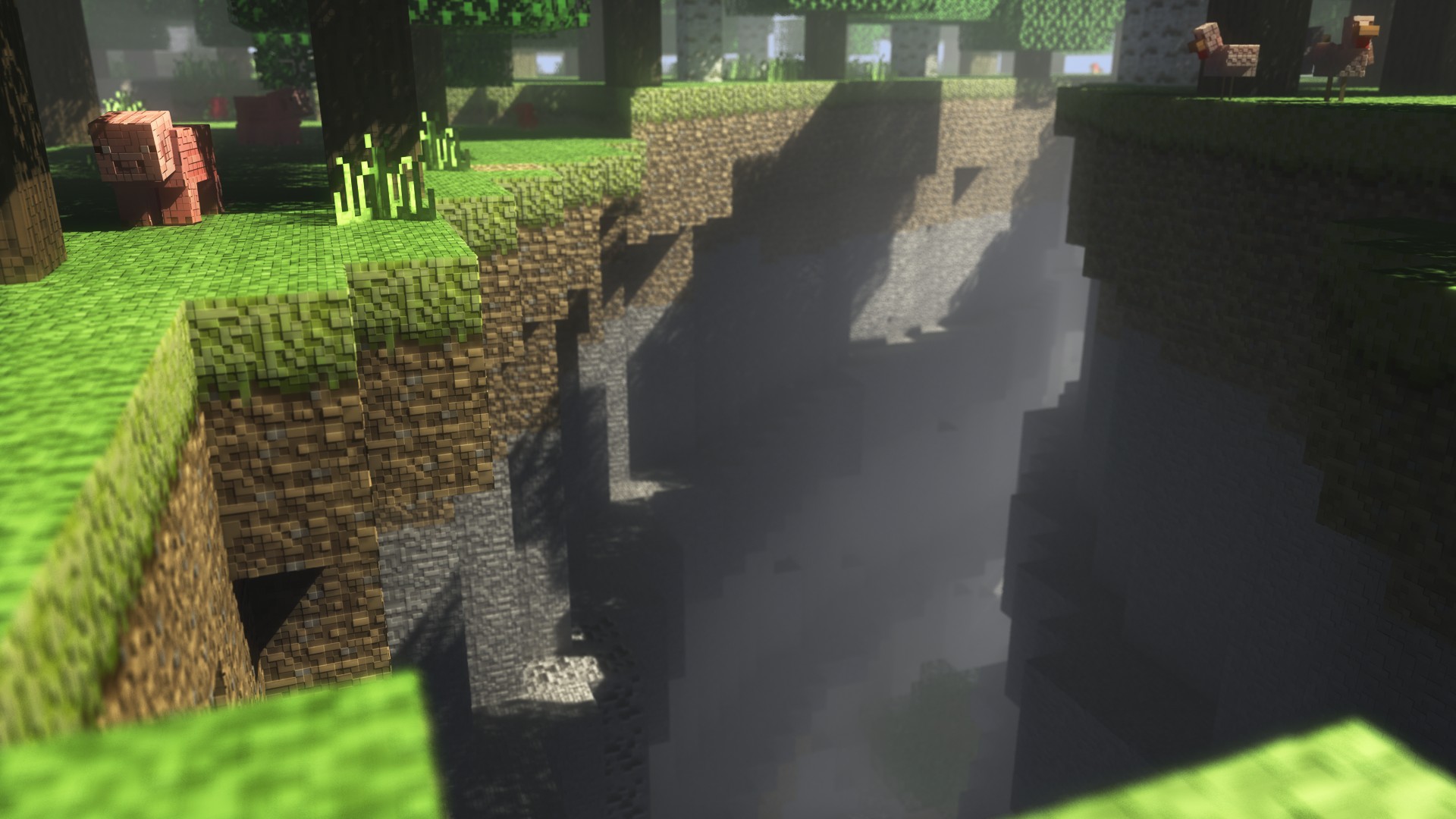 Minecraft shaders background ·① Download free full HD