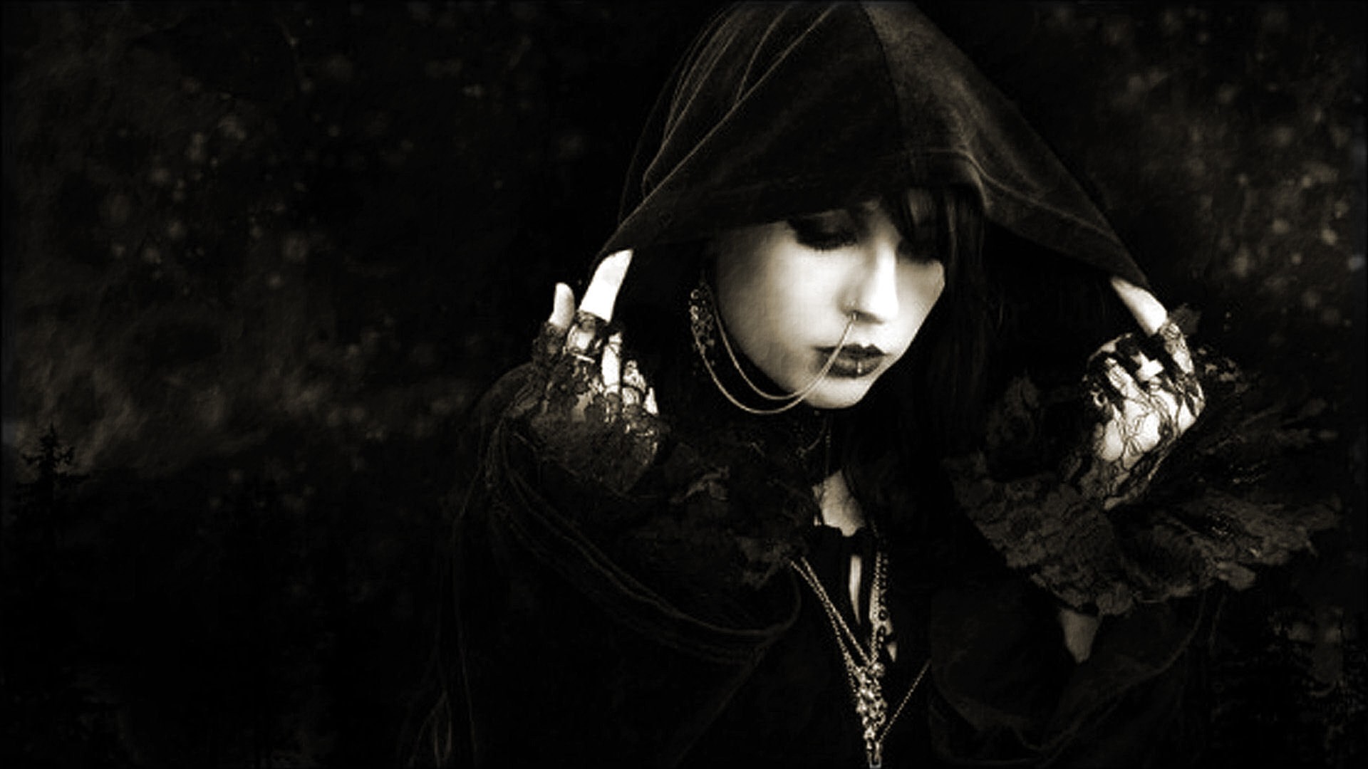 Woman Beautiful Gothic Costume