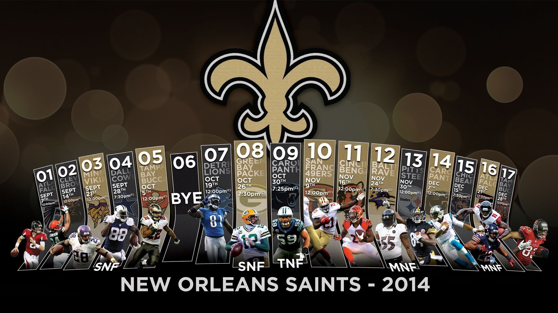 New Orleans Saints 2025 2025 Football Schedule