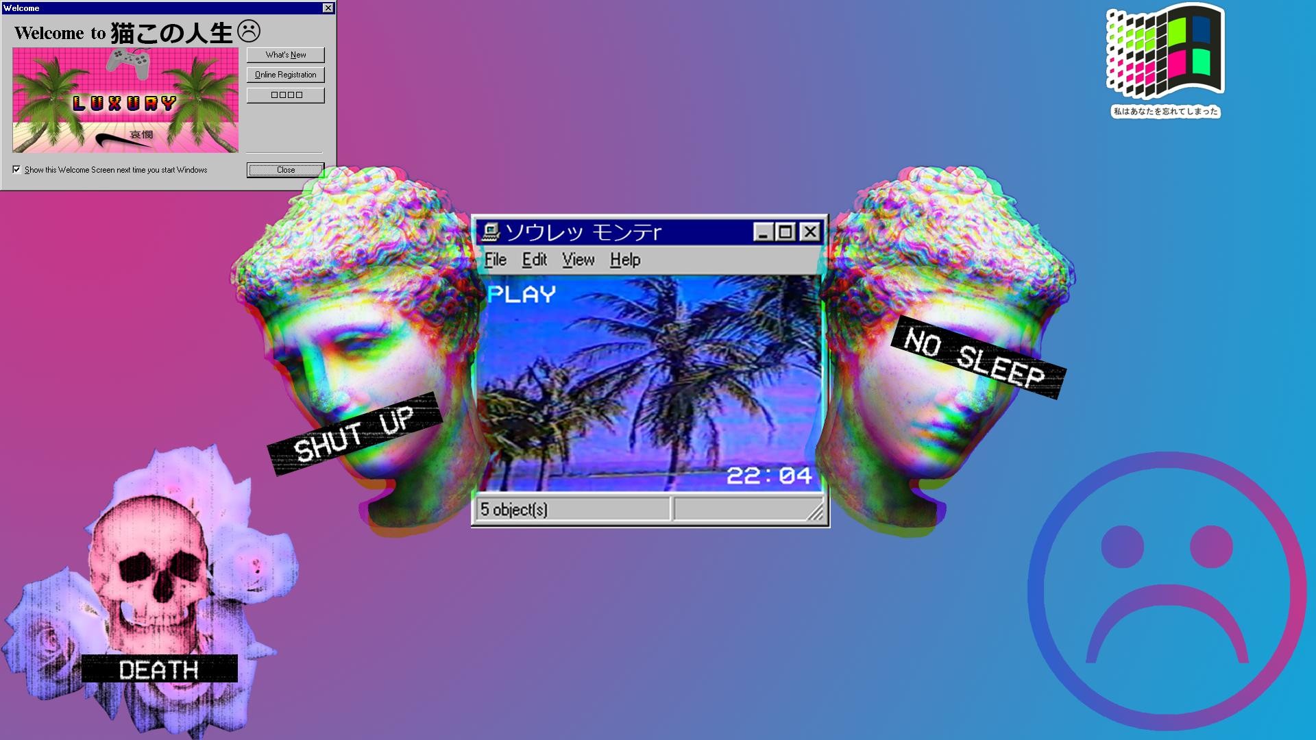 Featured image of post Vaporwave Aesthetic Wallpaper Pc Synthwave vaporwave retrowave cyber background with copy space laser grid starry sky blue glow