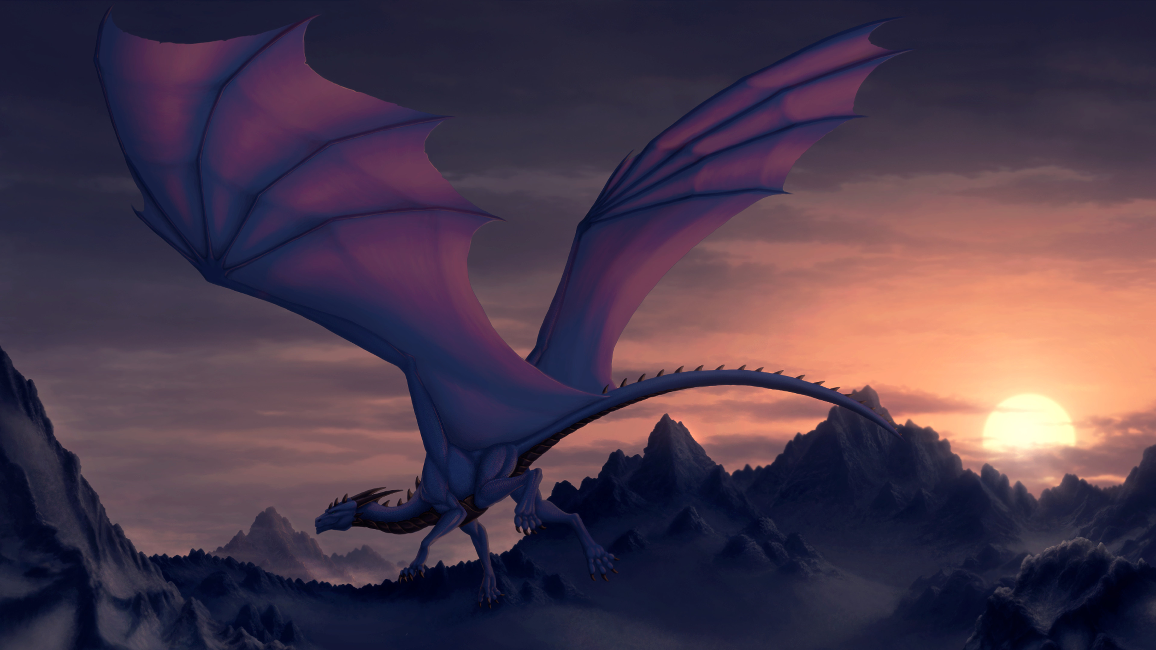 482655 amazing purple dragon wallpaper 3840x2160 windows