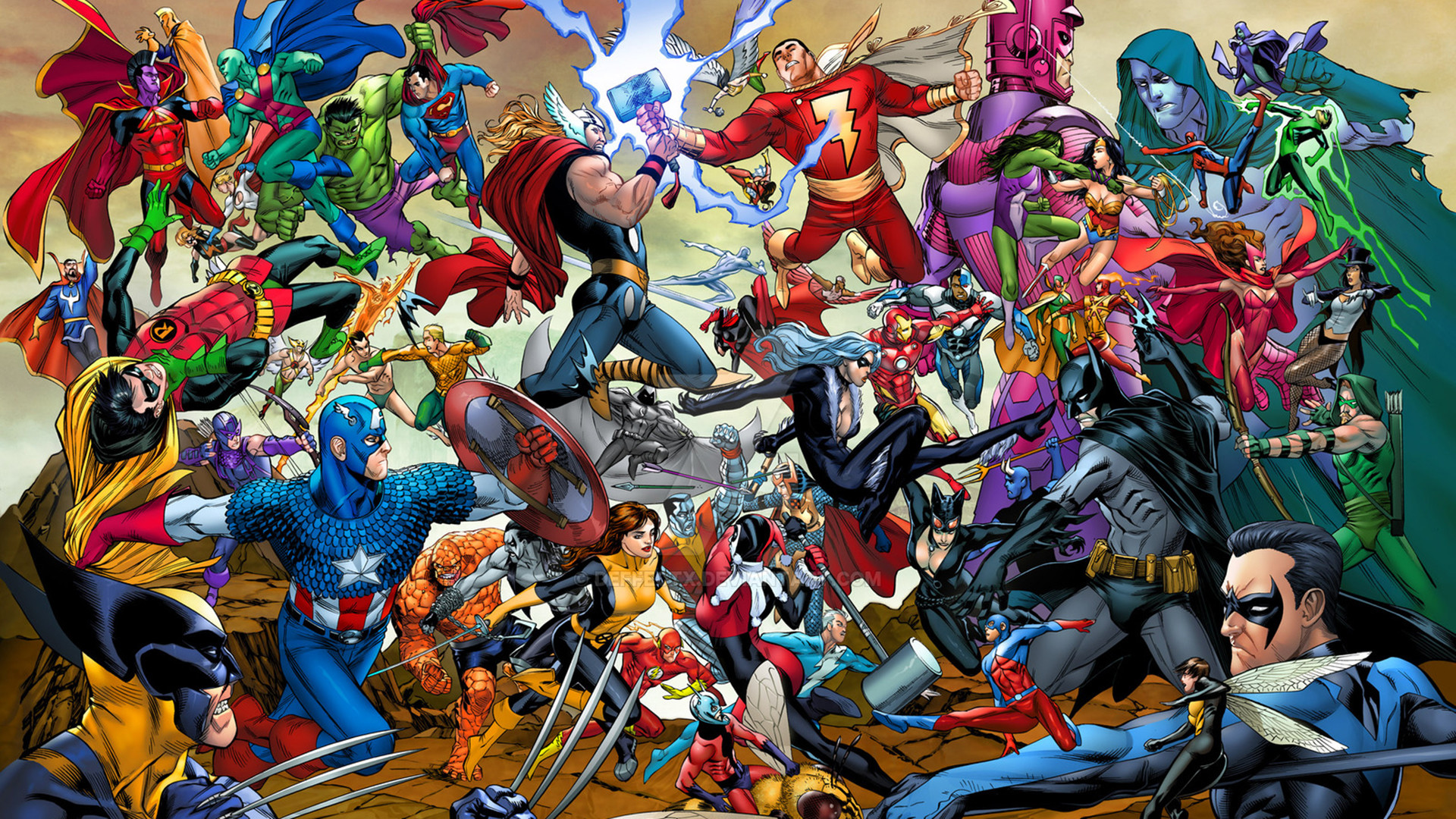Marvel vs DC Wallpaper ·① WallpaperTag