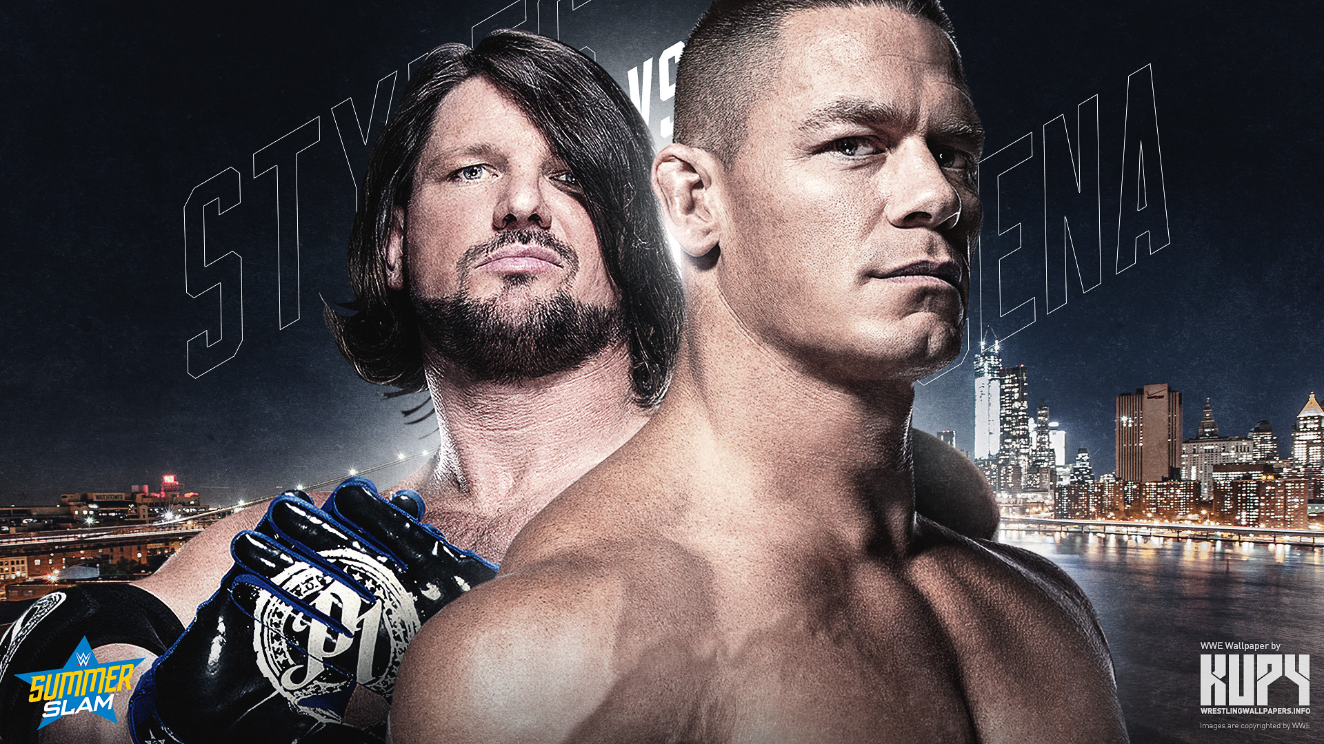 Aj styles vs john cena summerslam