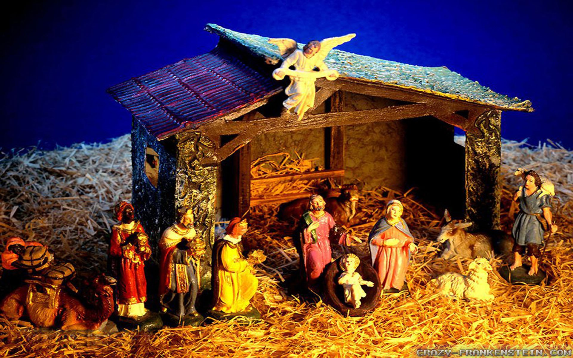 nativity scene wallpapers backgrounds resolution stable desktop frankenstein crazy catholic holiday widescreen res vertical android iphone kb ipad mobile