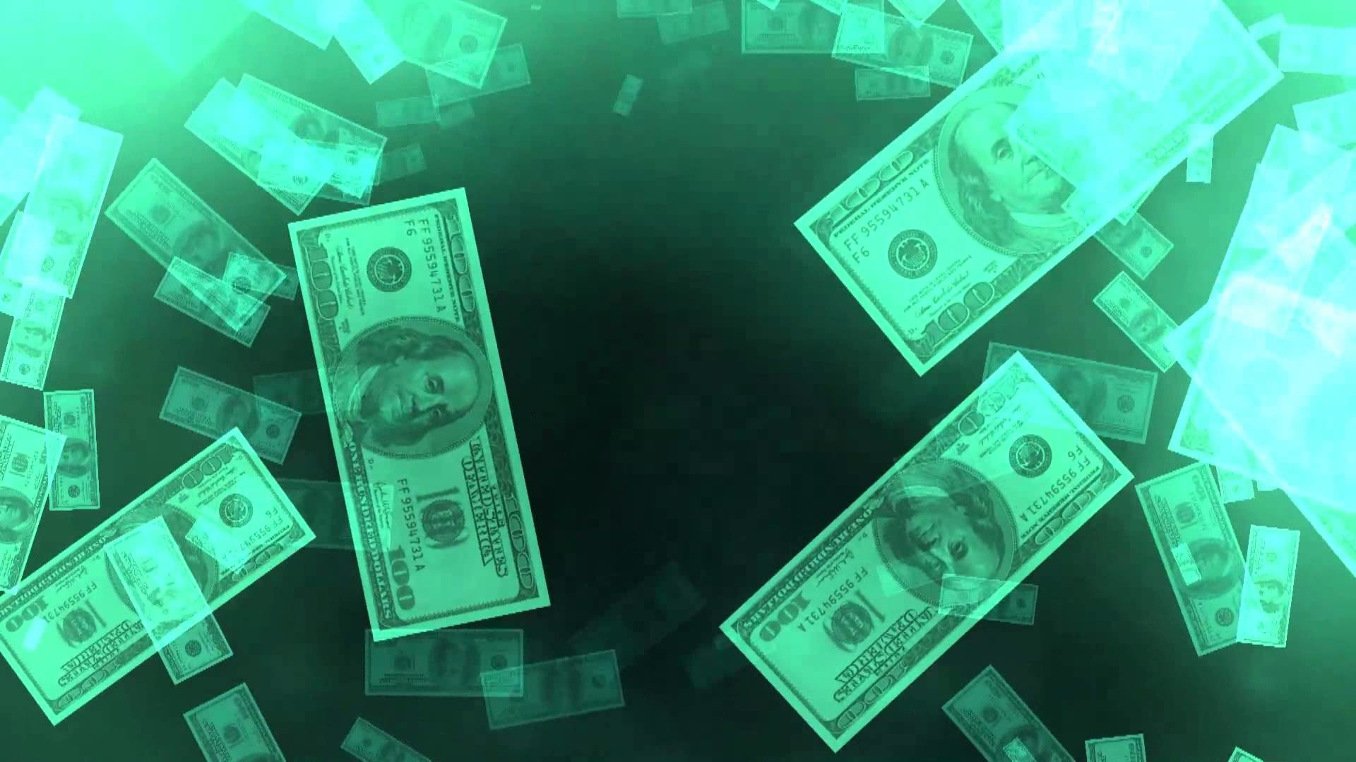 Деньги на зеленом фоне фото