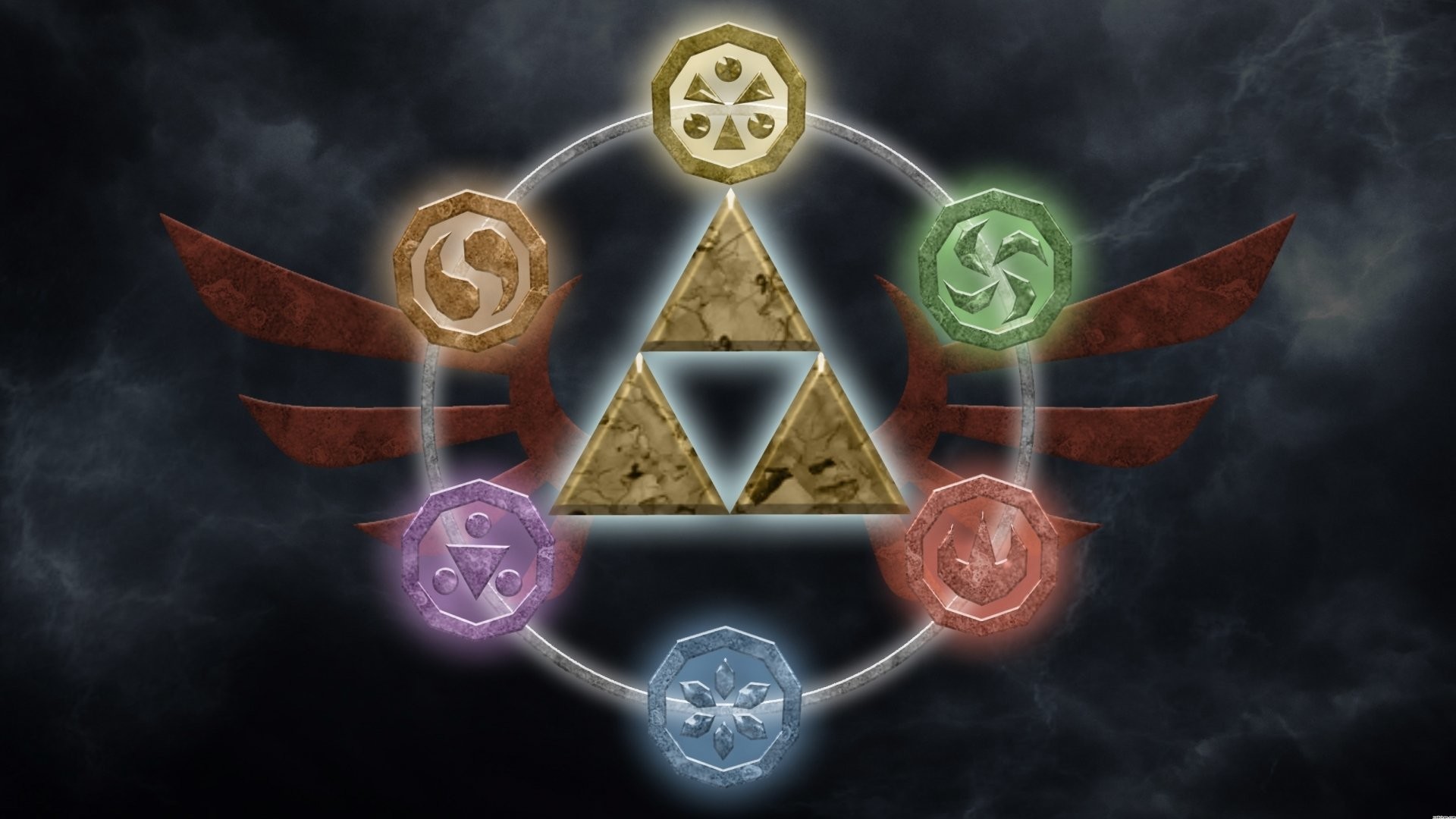 Zelda Ocarina Of Time Wallpaper Triforce ①