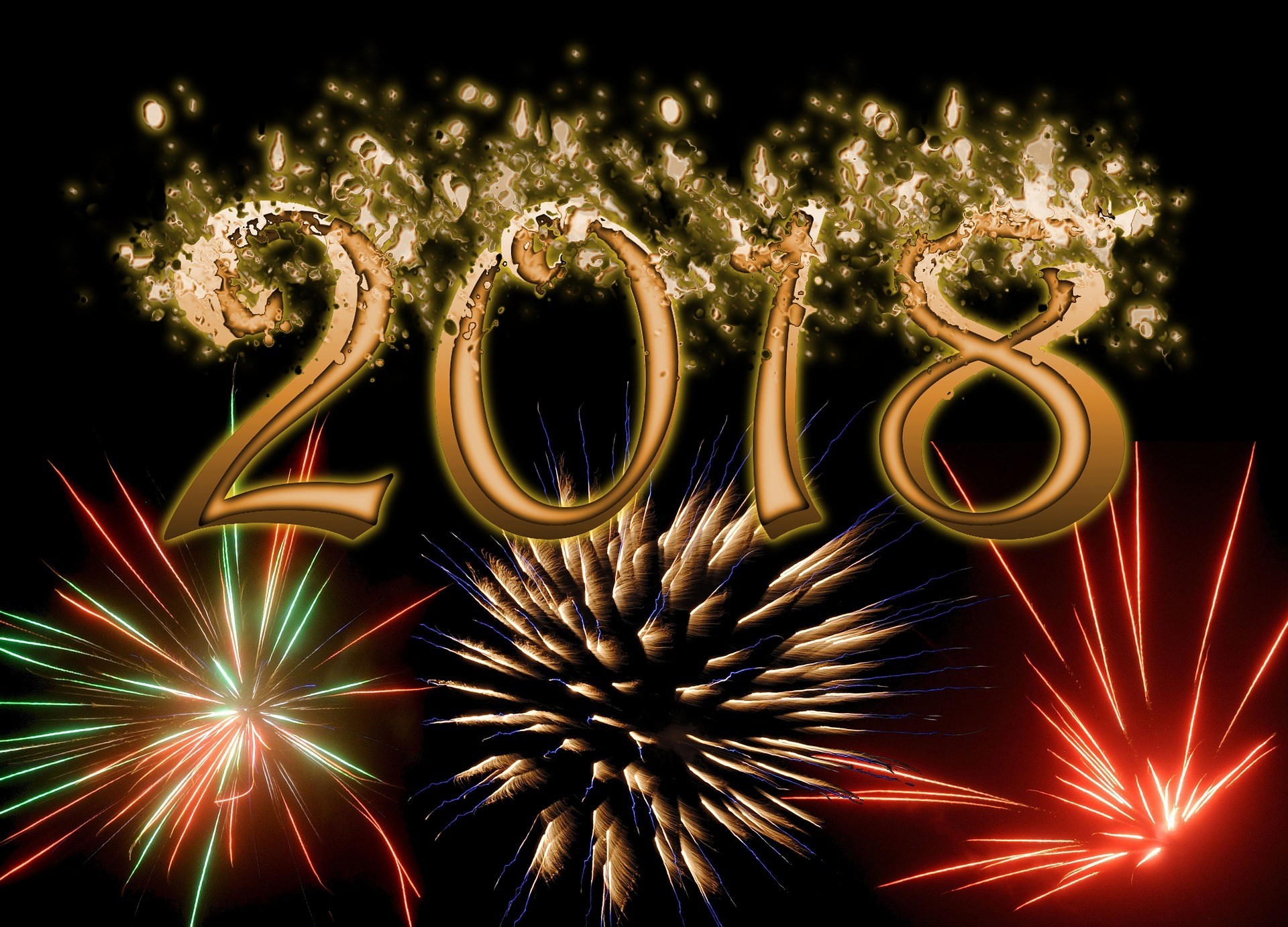 2018 Happy New Year Desktop Wallpaper · 2018 Happy New Year Desktop Wallpaper · Download · Merry Christmas