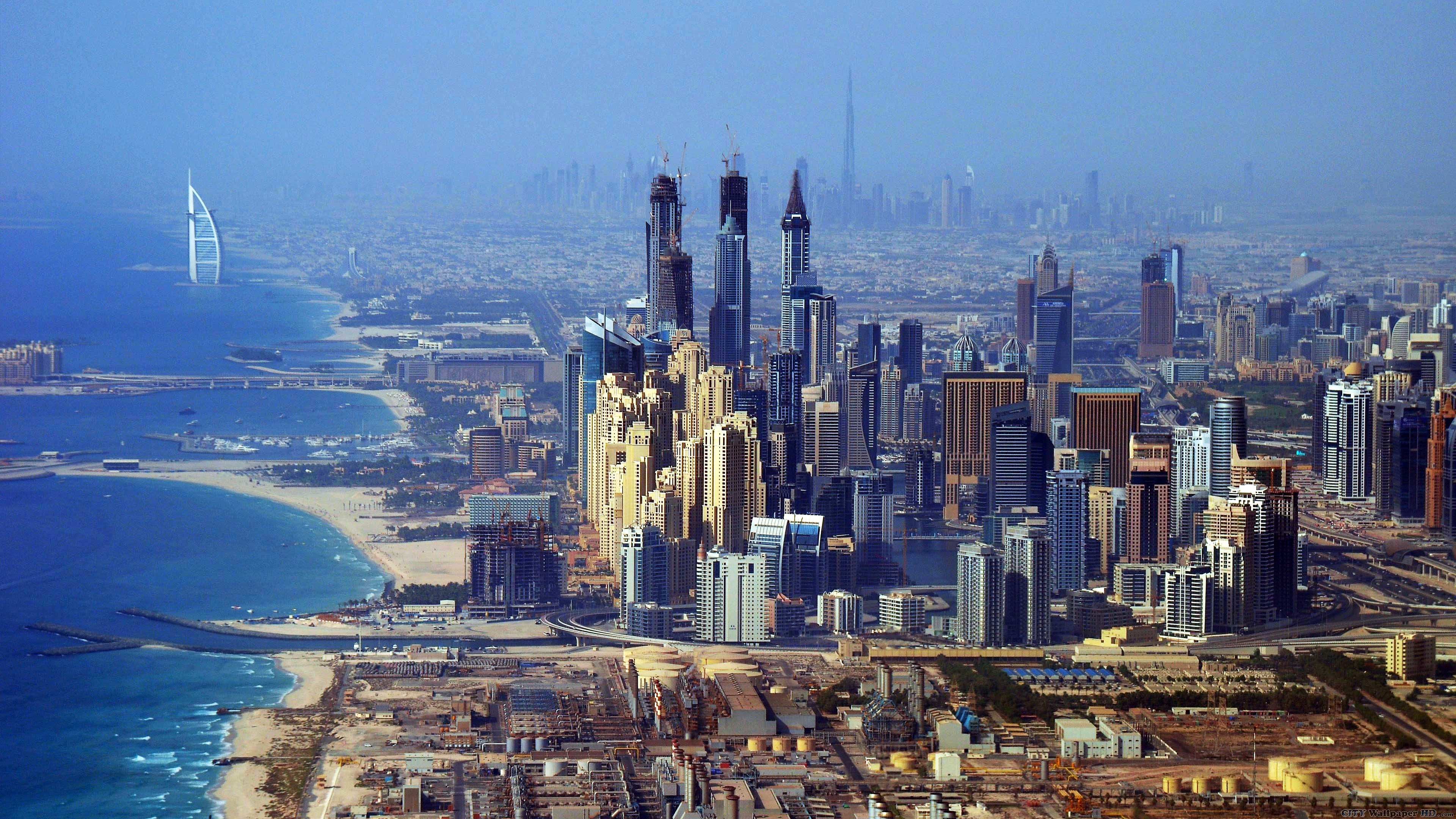 Uae cities. Дубай Скайлайн. Халифа Сити Абу Даби. Абу Даби панорама. Бурдж-Халифа (г. Дубай).
