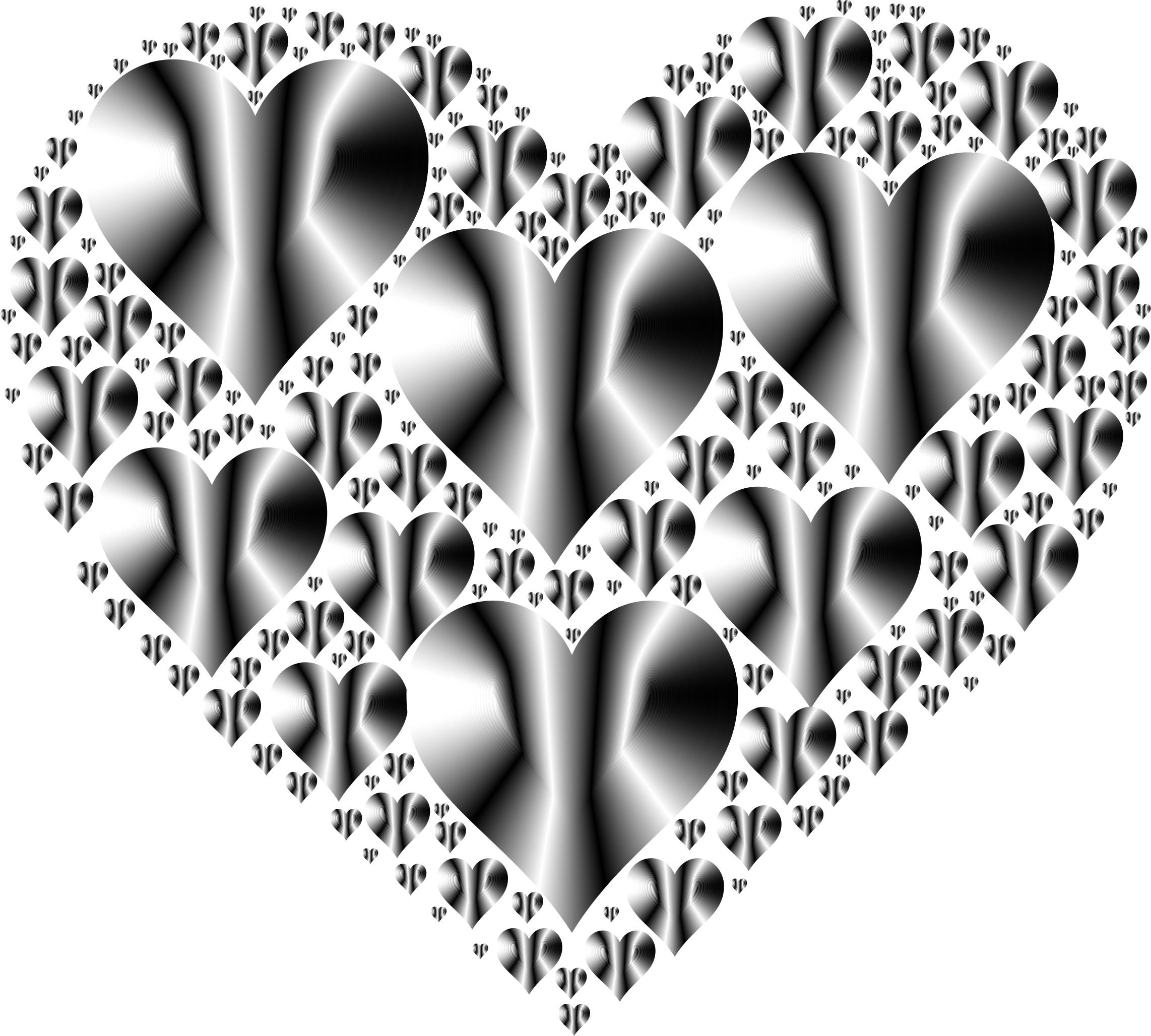 Black and White Hearts Background ·① WallpaperTag