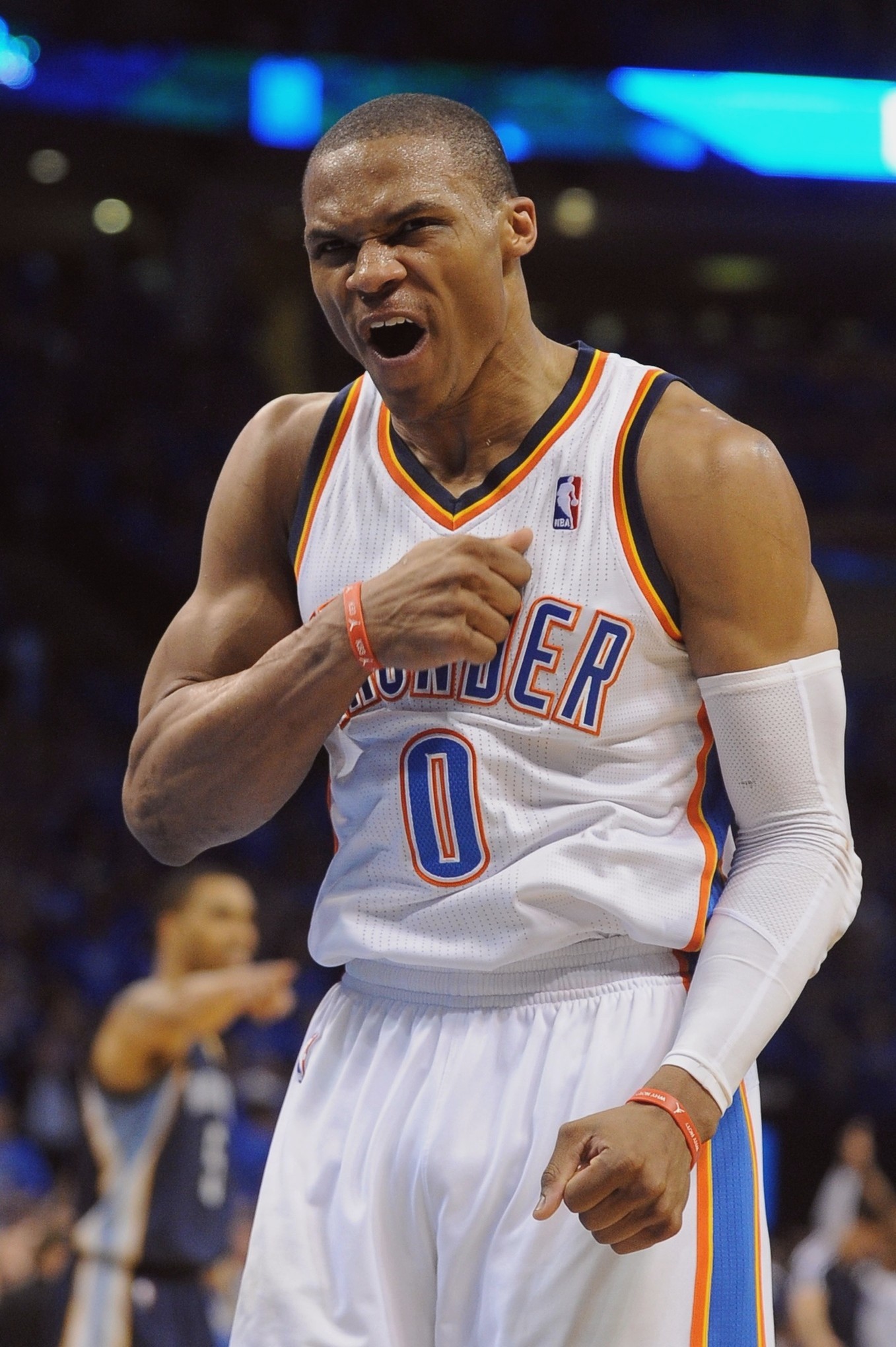 Russell Westbrook, Oklahoma City Thunder, Roar, Vertical, Full HD, phone lock screen