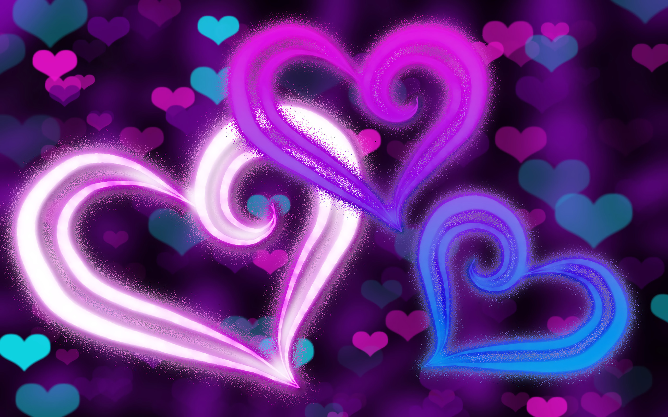 Purple Hearts  Background   WallpaperTag