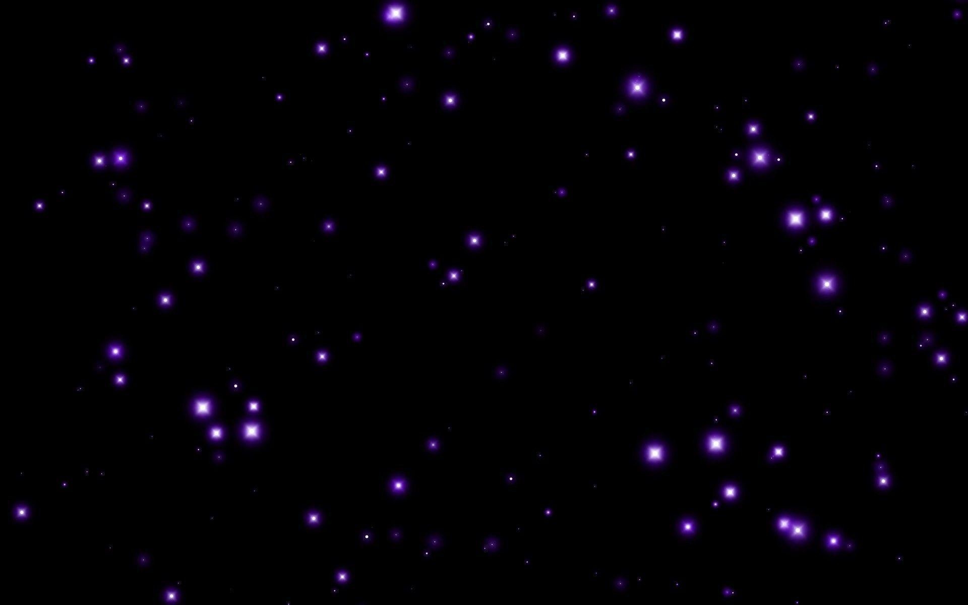 Purple sparkles, Glitter, Black background, Digital art, Shimmer, 1920x1200 desktop wallpaper