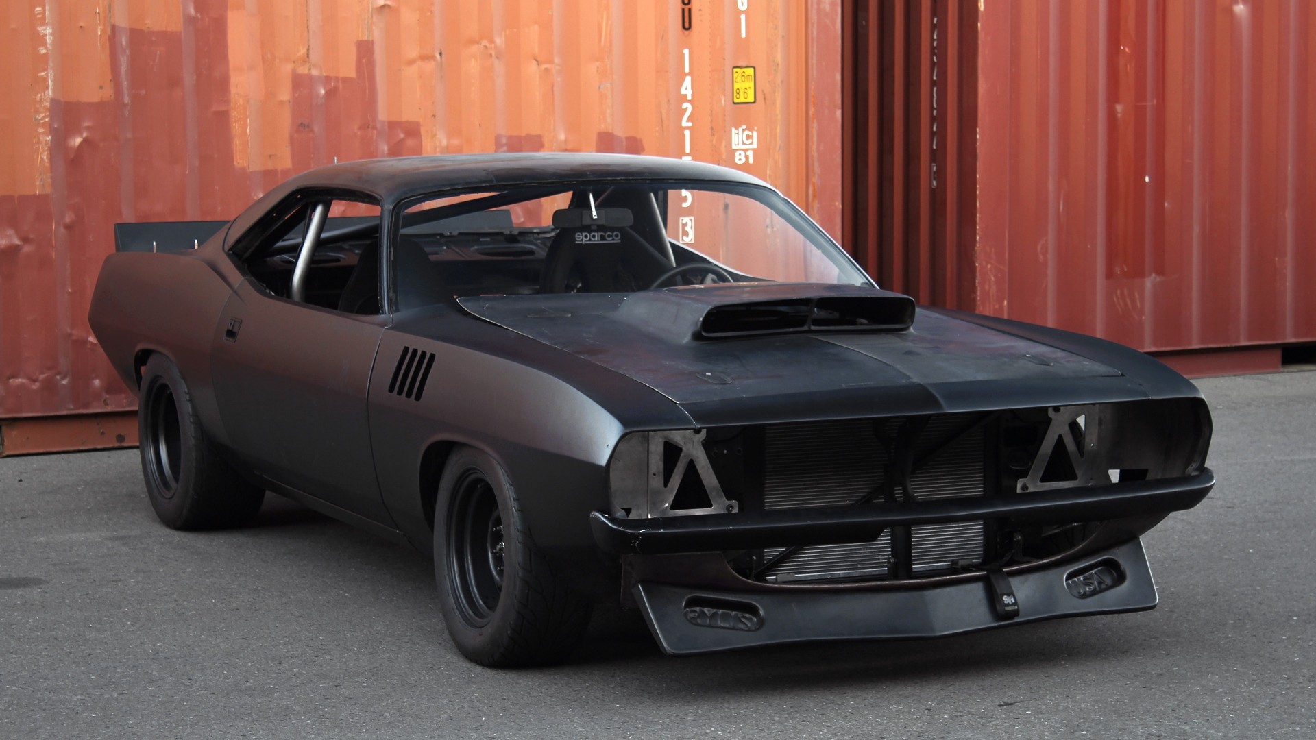 Awesome Black Plymouth Barracuda Wallpaper Download