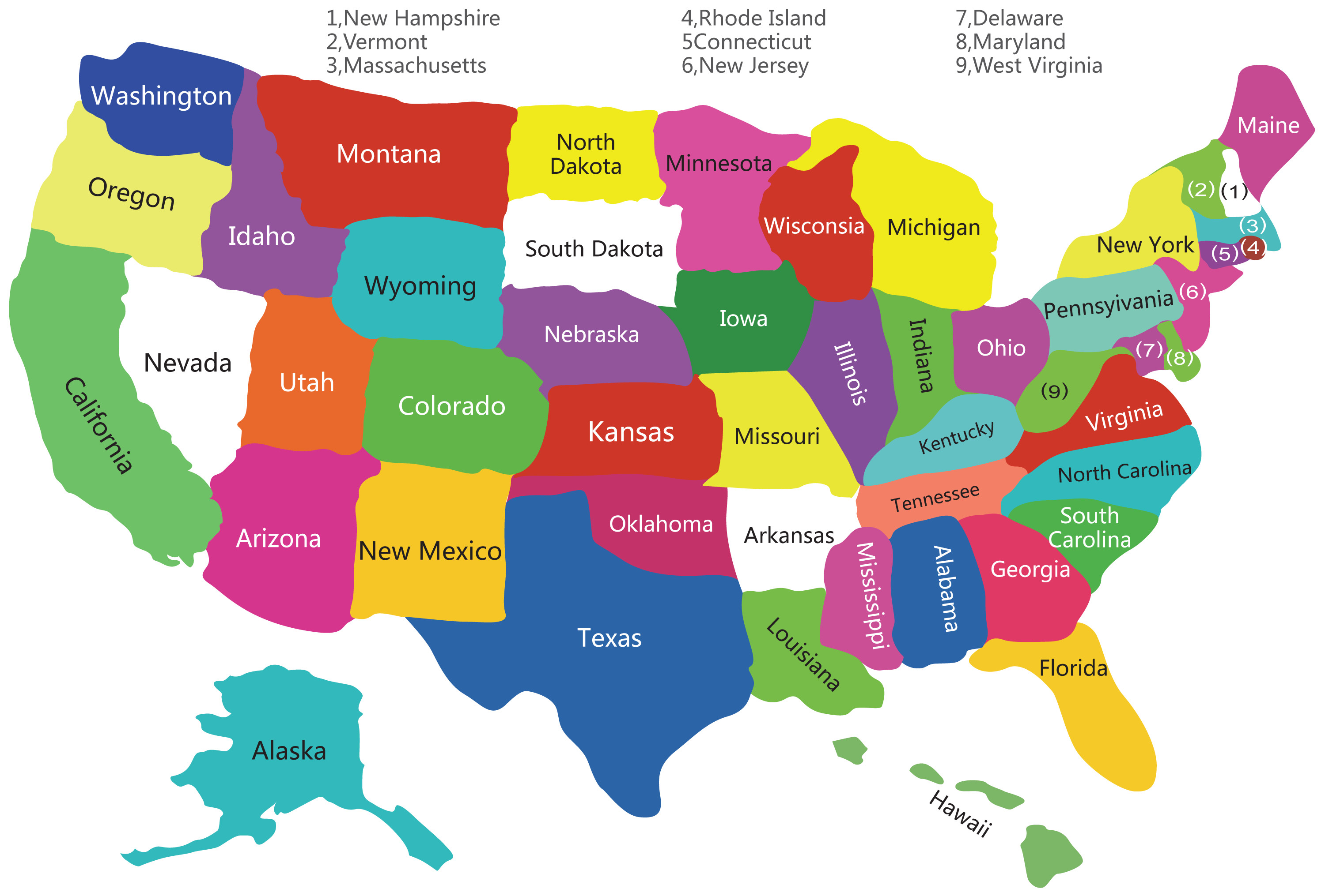 Map Of Usa Showing States Topographic Map Of Usa With States