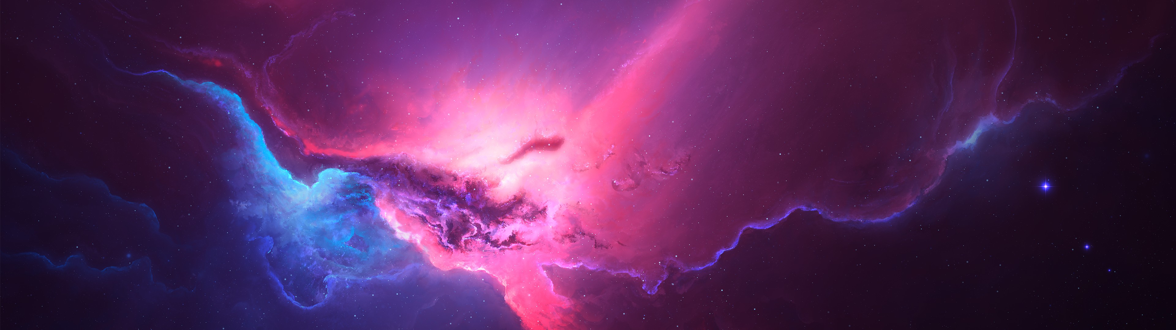 QHD Dual Monitor Wallpaper Space 3840X1080 Pictures