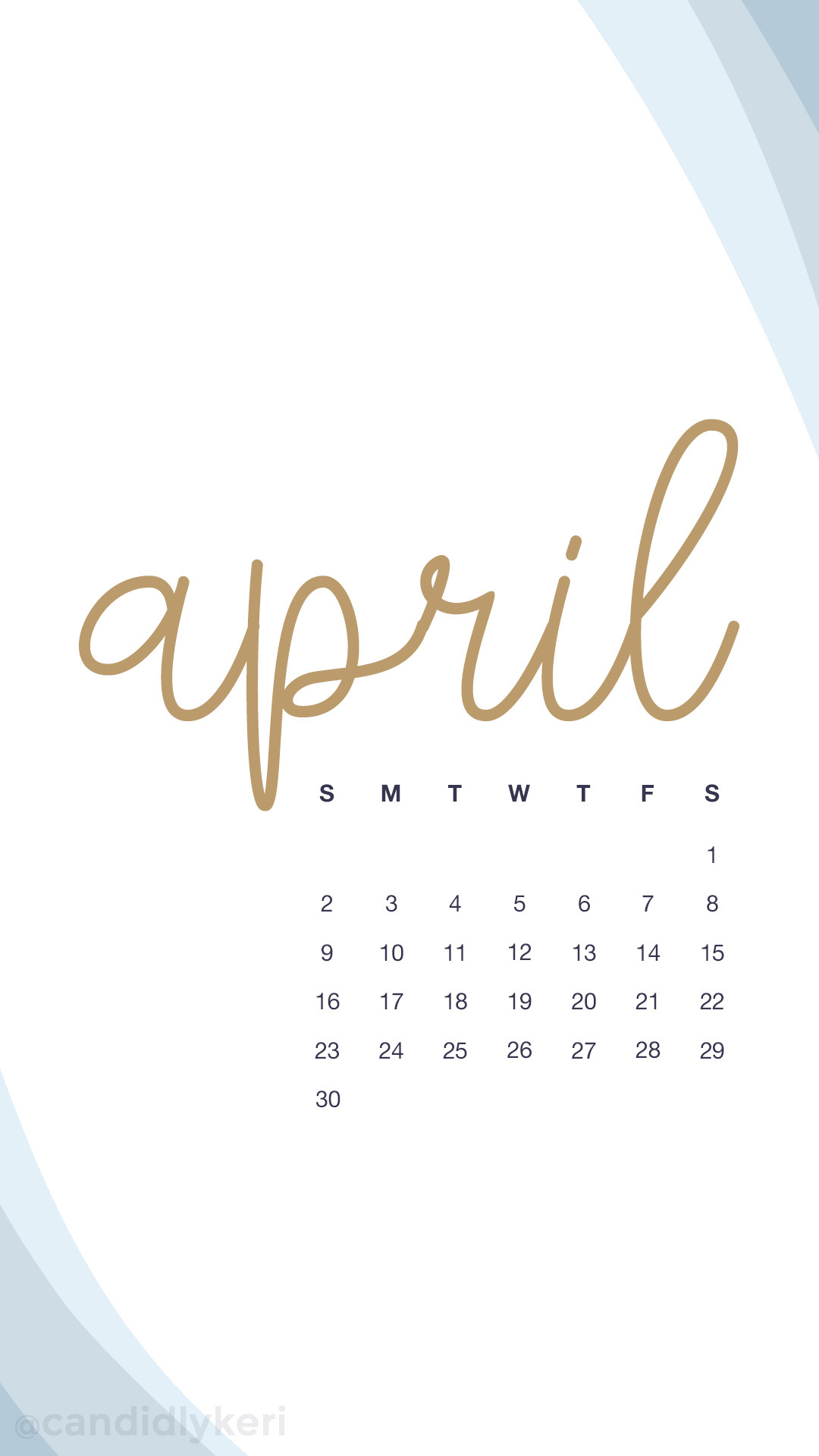 April 2018 Calendar Wallpaper - FREE DOWNLOAD