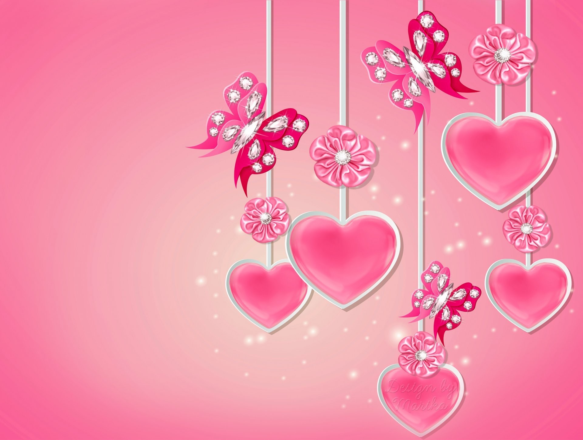 Pink Love Heart Backgrounds ·① WallpaperTag