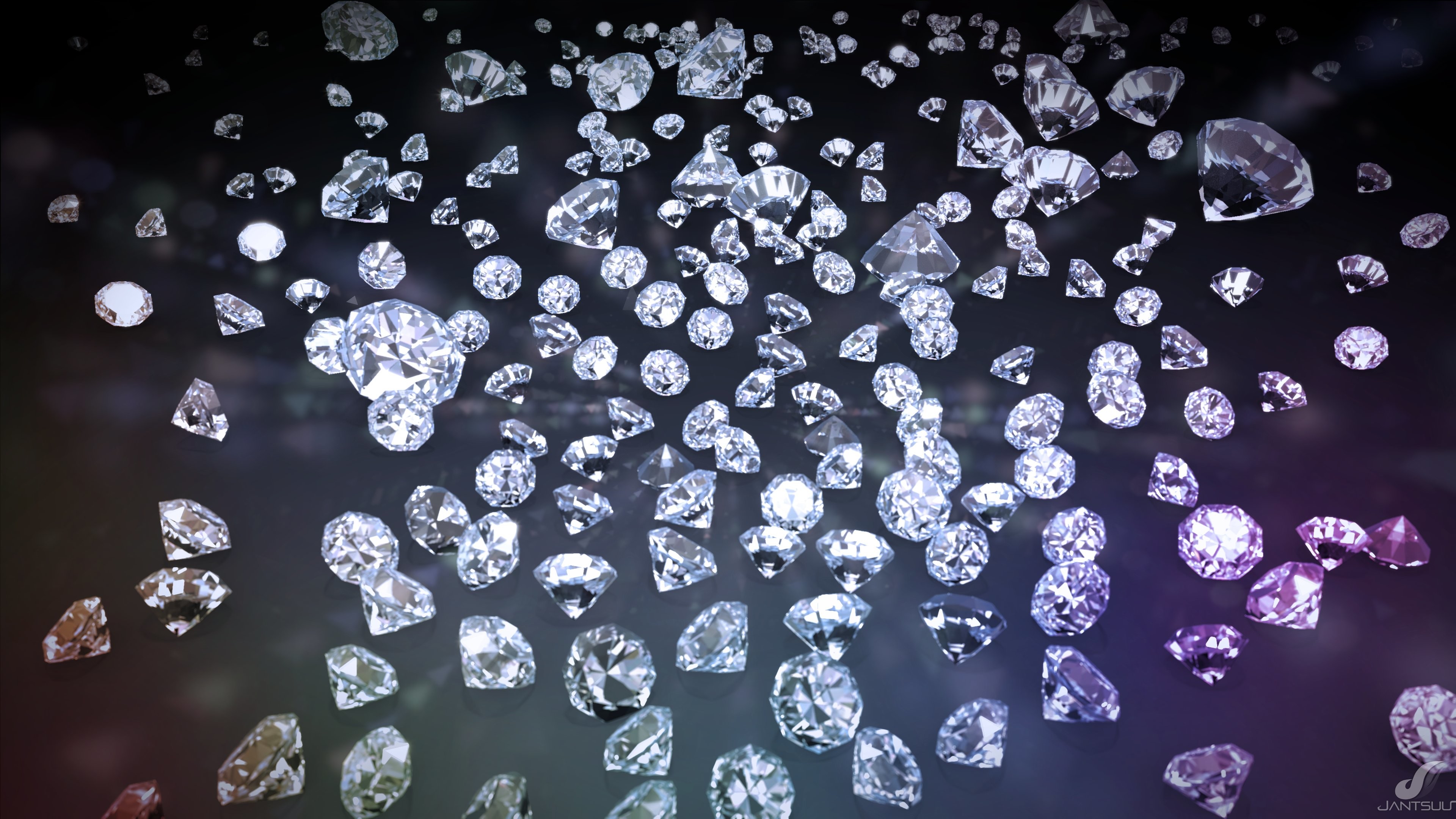 3840x2160 Diamonds diamond jewelery bokeh bling abstraction abstract sparkl...