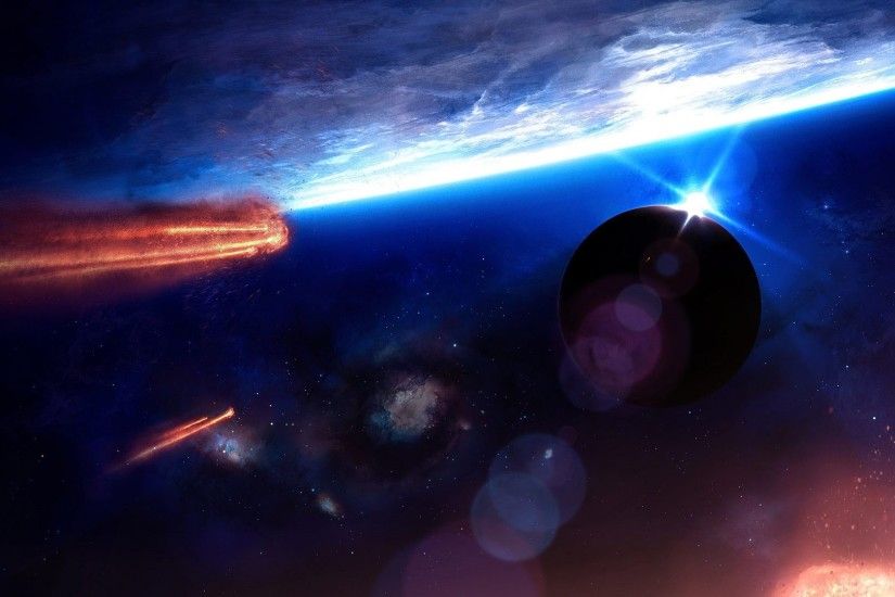 Planets Digital Paintings Stars Comets Asteroids Nebula Art Universe Space Desktop  Wallpaper Nature Scenes Detail