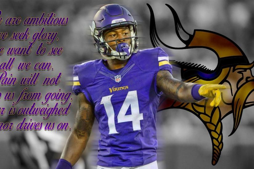Happy New Year /r/minnesotavikings! I whipped up a Diggs wallpaper for you  guys! I'll have a couple more today as well! SKOL!