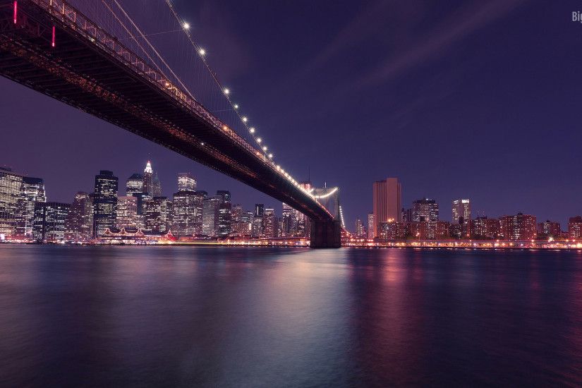 NYC skyline at night Â· download HD wallpaper