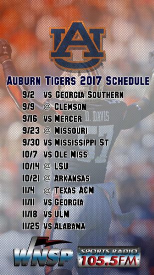 Auburn 2017 Schedule