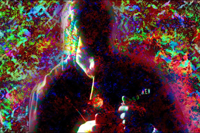 General 2560x1440 abstract rap smoking cannabis bright trippy Rapper