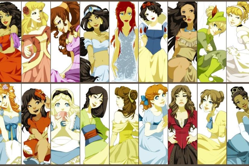 Disney, Snow White, Alice, Mulan, Tinkerbell, Tarzan, Jasmine, Aladdin