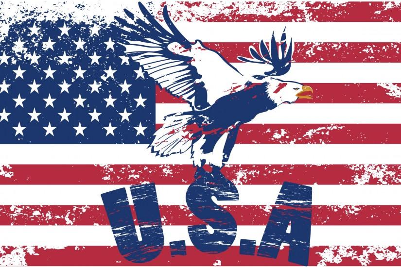 USA American Flag Background.