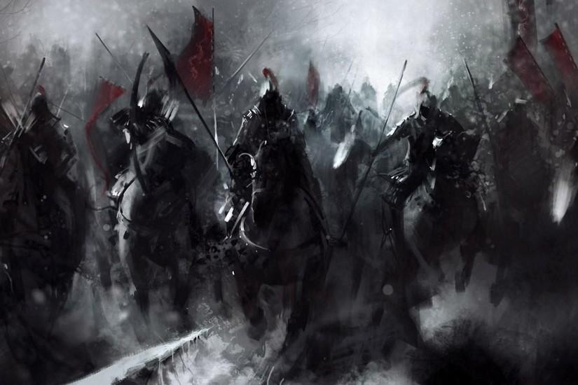 Dark Fantasy Horsemen Wallpaper - DigitalArt.io