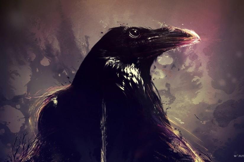 wallpaper birds Â· crow