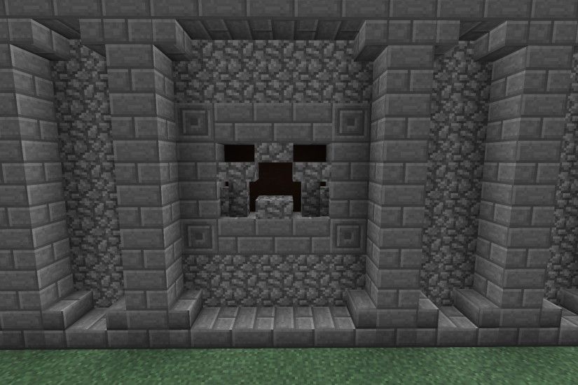 ... Minecraft Creeper Wall Design,minecraft creeper wall design,How To  Build A Cool Ancient ...