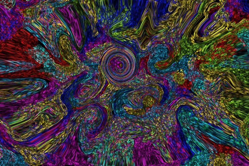 Artistic - Psychedelic Abstract Colors Colorful Trippy Wallpaper