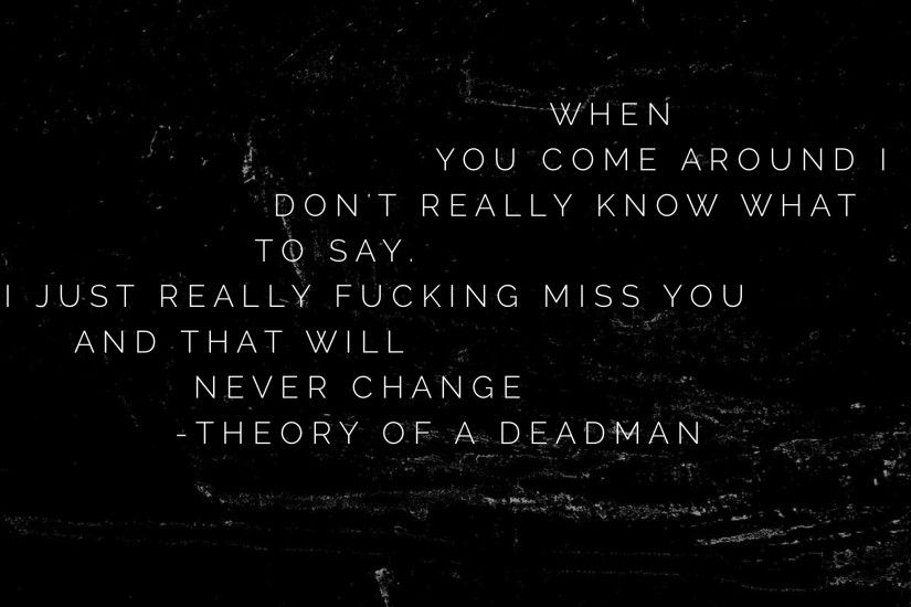 The One - Theory of a Deadman #WordSwagApp
