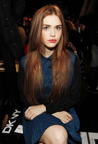 Holland Roden at the DKNY Women's Fall 2013 fashion show (February 10, 2013)