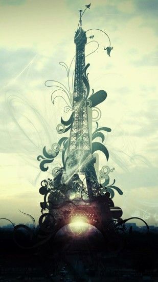 Animated Eiffel Tower. Tap to see more Paris, the romantic city iPhone  wallpapers,