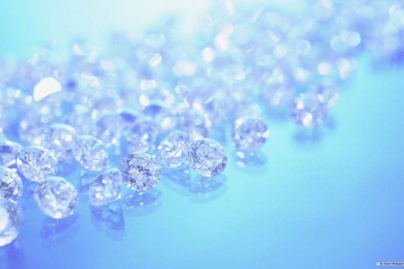 Blue Crystal Diamond Background