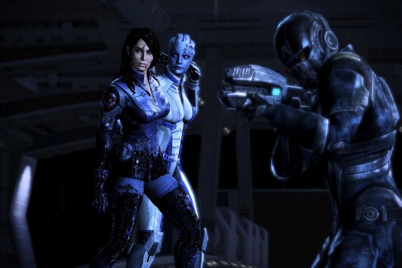 Video Game - Mass Effect 3 Liara T'Soni Ashley Williams Wallpaper