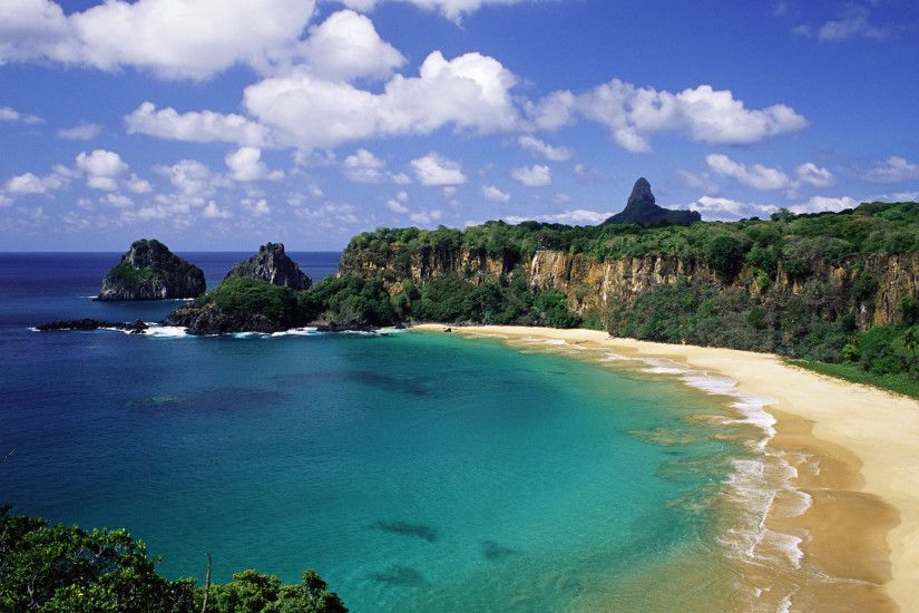 Wild beach in Brazil