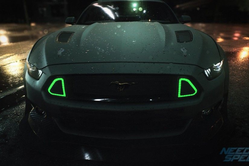 The 2nd wallpaper from Need For Speed game is also with a Ford Mustang, but  from another angle