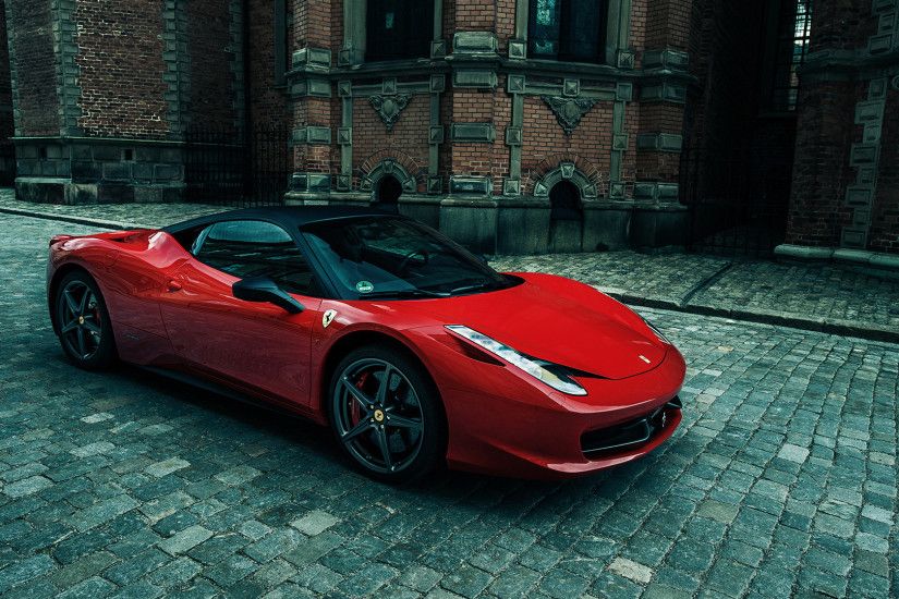 Sporty Ferrari 1080p Car Background.
