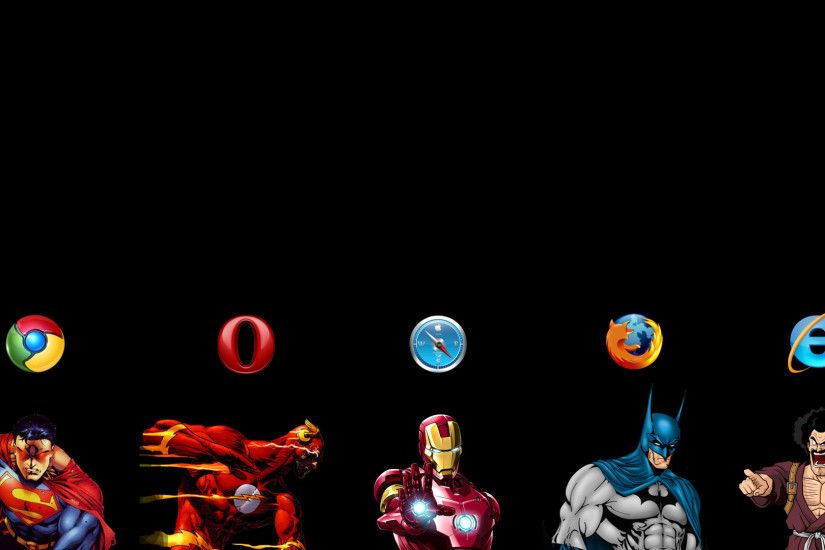 Batman Browsers Chrome Comparisions Firefox Internet Explorer Opera Safari  Symbols