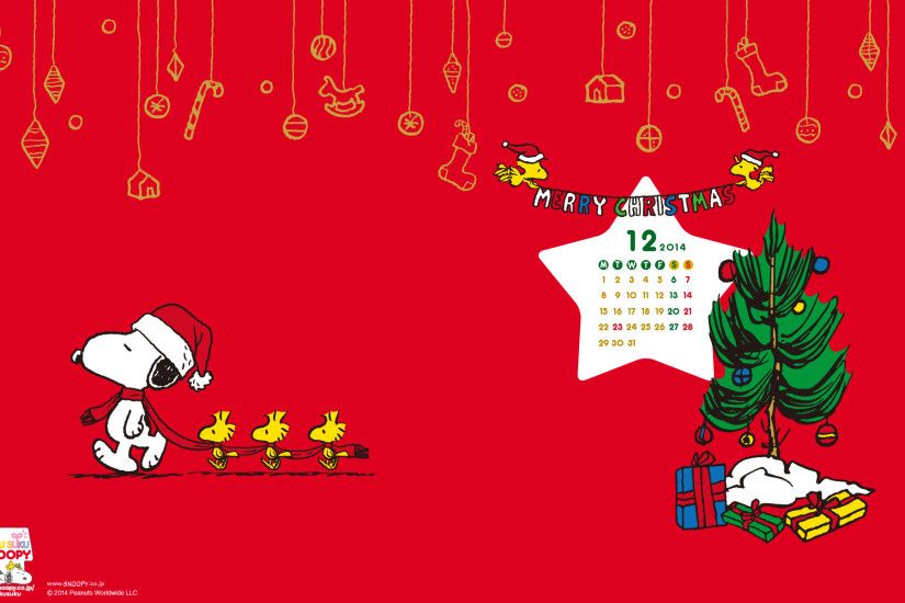 ... Love Kawaii: Snoopy December 2014 Wallpaper Calendar ...
