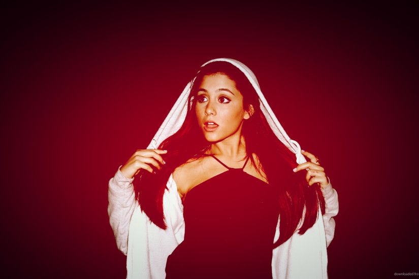 Ariana Grande Red Highlight for 1920x1080