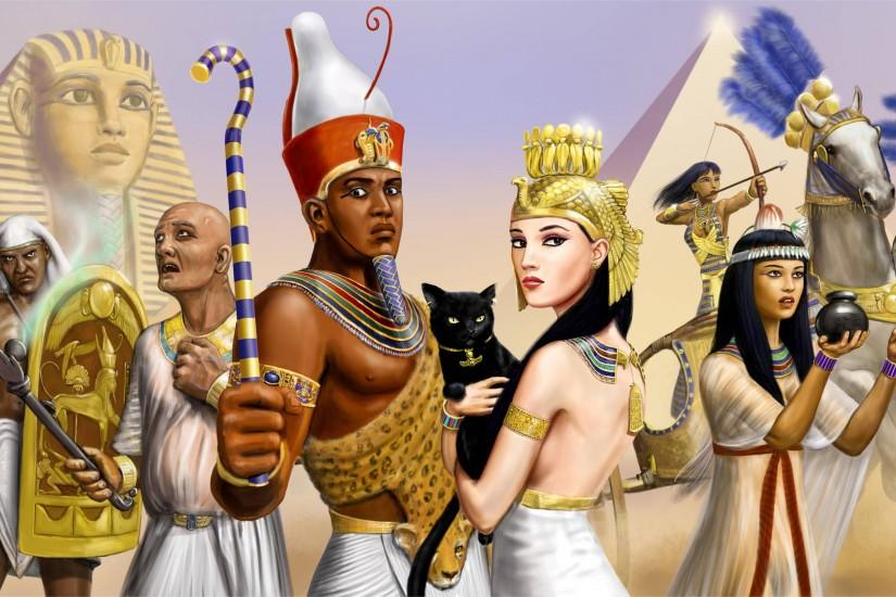 Ancient Egypt Fantasy Art widescreen wallpaper | Wide-