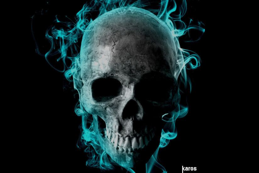 Blue Fire Skull Live Wallpaper Android S On Google Play
