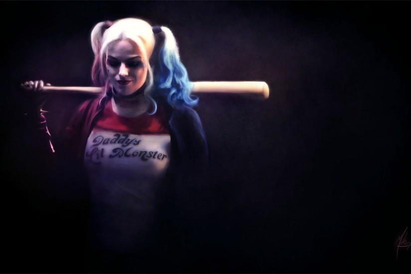 widescreen harley quinn background 1920x1080 for ipad pro